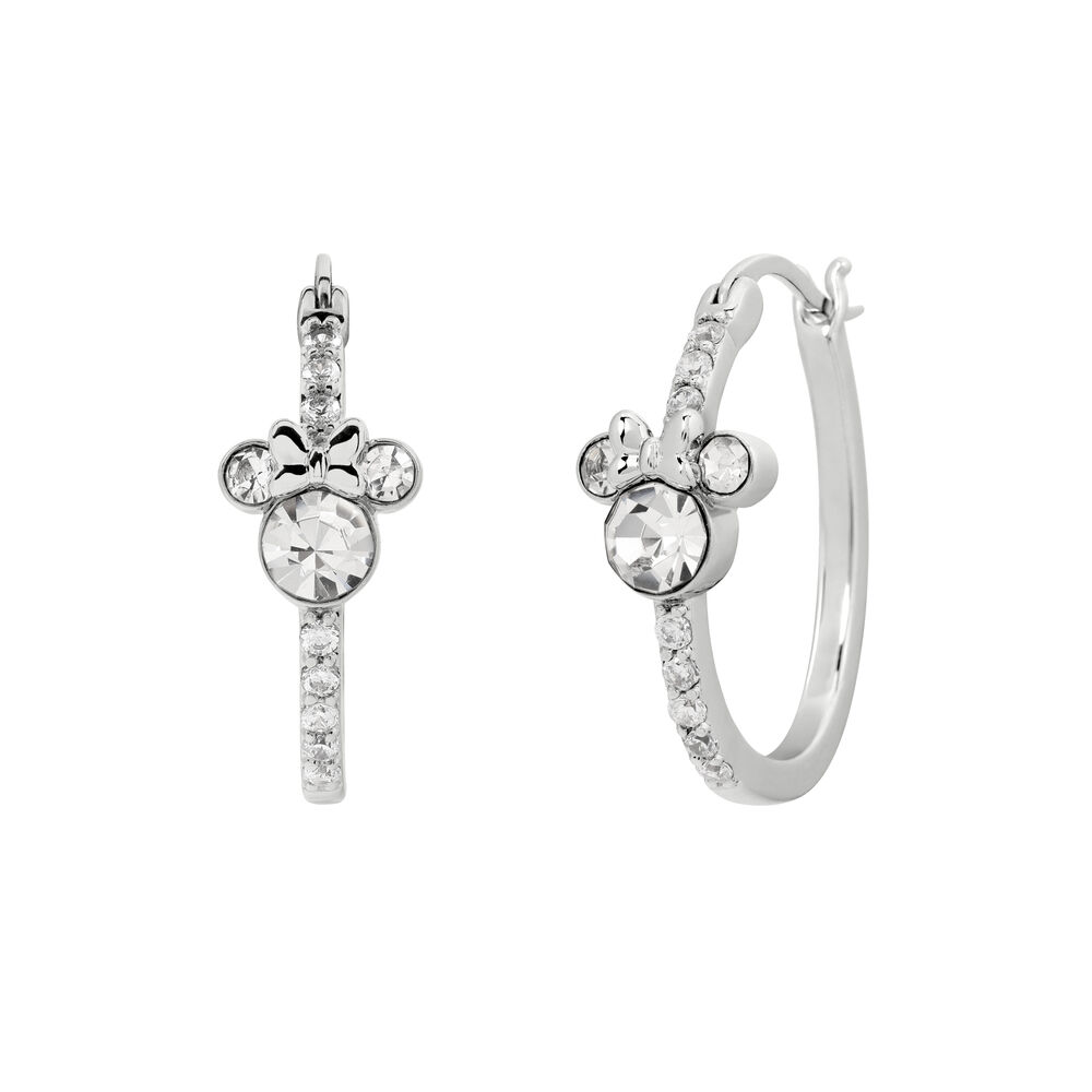 Pendientes Aro Minnie Disney plata