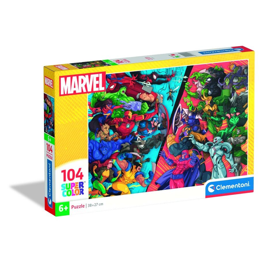 Puzzle Heroes vs Villanos Marvel 104pzs