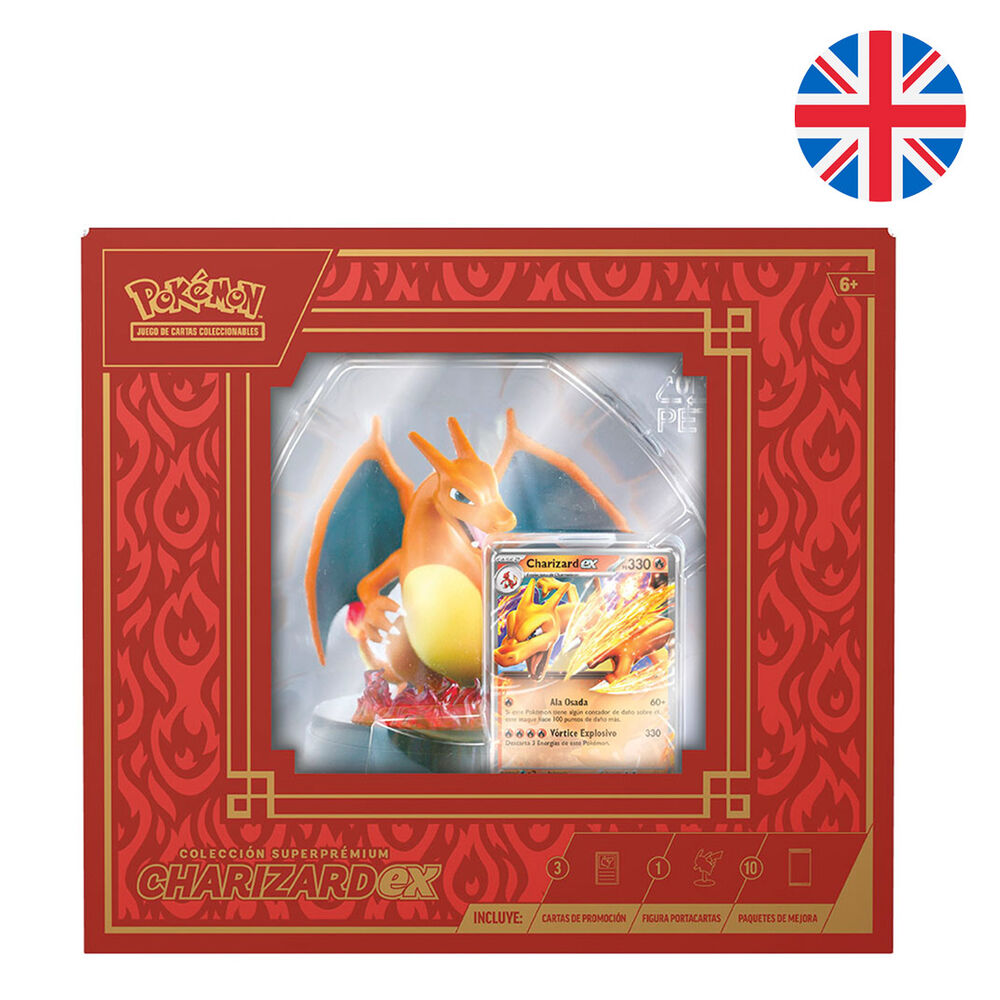 Estuche juego cartas coleccionables Charizard Pokemon ingles