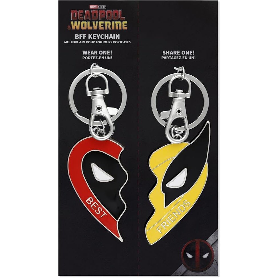 Set 2 Llaveros Deadpool &#38; Wolverine Marvel