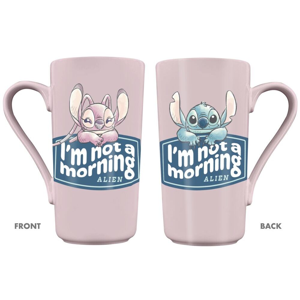Taza Angel &#38; Stitch Disney 470ml