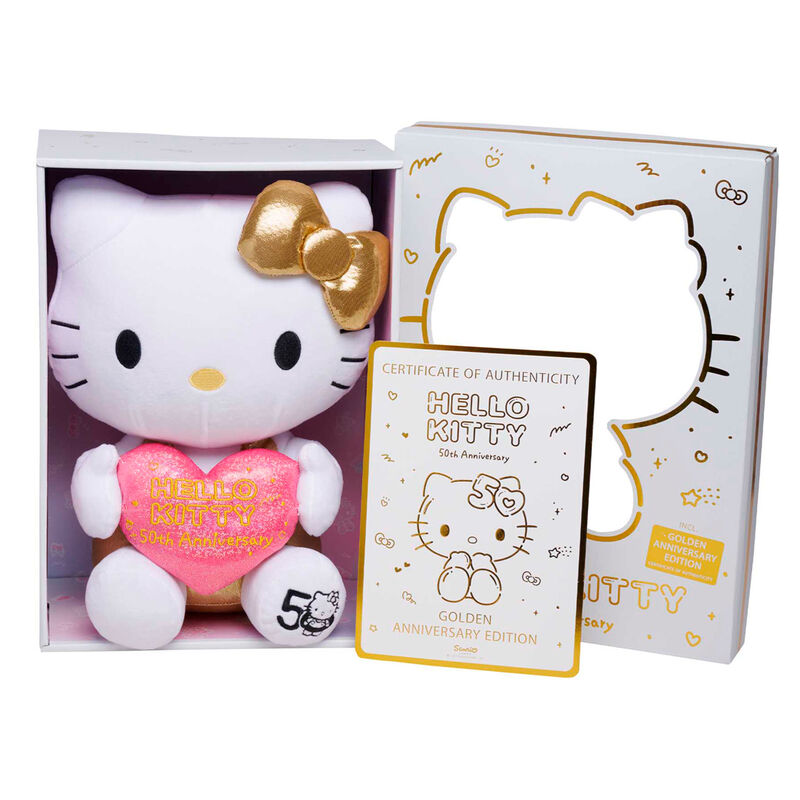Peluche 50th Anniversario Hello Kitty 30cm