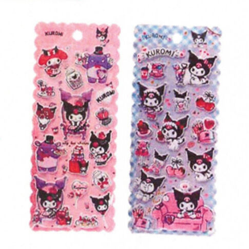 [8412906200026] Pegatinas relieve Kuromi Hello Kitty surtido