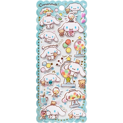 [8412906200040] Pegatinas relieve Cinamoroll Hello Kitty surtido
