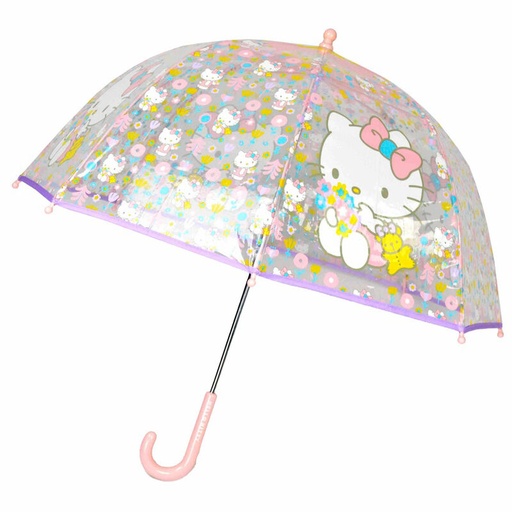 [8426842111803] Paraguas manual transparente Hello Kitty 48cm