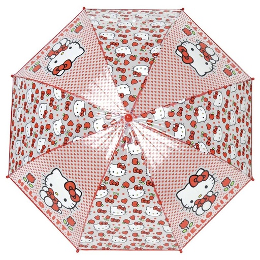 [8426842111827] Paraguas manual transparente Hello Kitty 48cm