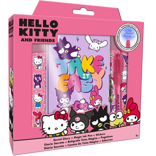 [8435507891431] Diario + boligrafo magico Hello Kitty and Friends