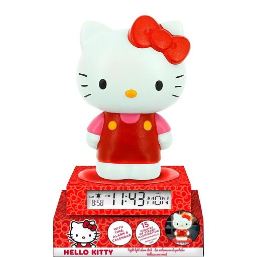 [8435507891578] Lampara 3D con despertador Hello Kitty and Friends