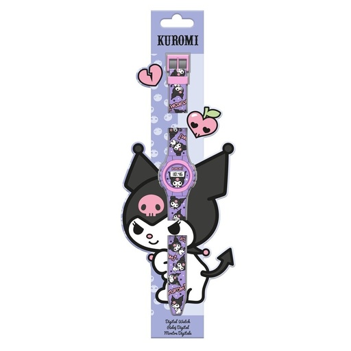 [8435507891721] Reloj digital Kuromi Hello Kitty