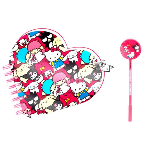 [8445118076950] Set diario + boligrafo Friends Hello Kitty