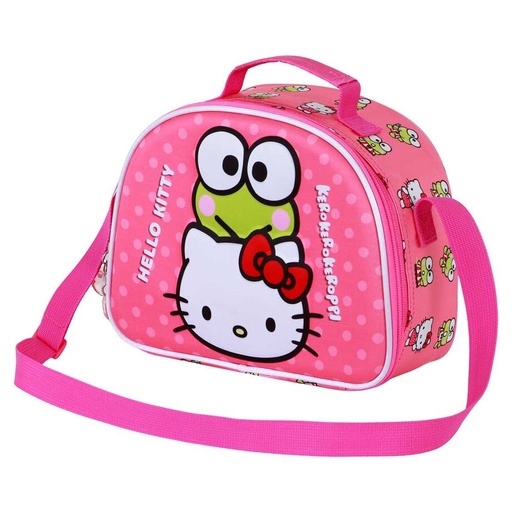 [8445118085242] Bolsa Portameriendas 3D Funny Hello Kitty