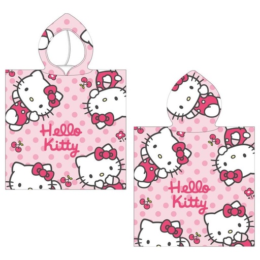 [8445484459777] Poncho toalla Hello Kitty microfibra