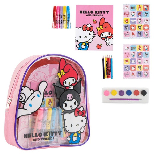 [8445484470963] Set papeleria mochila Hello Kitty