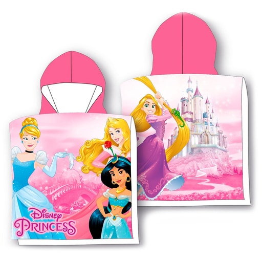 [8435631340522] Poncho toalla Princesas Disney microfibra