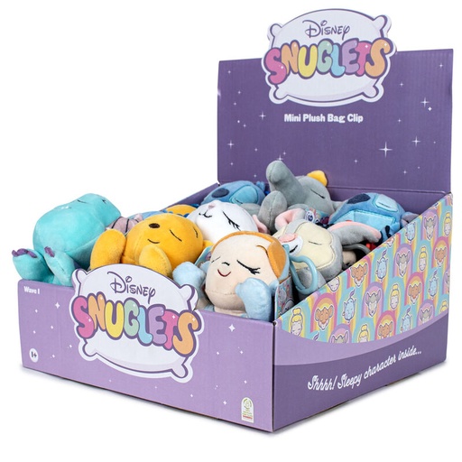 [8425611327209] Peluche llavero Snuglets Disney 15cm surtido