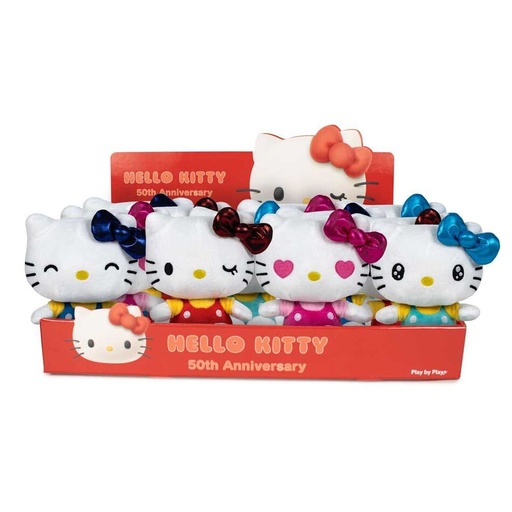 [8425611338694] Peluche 50th Anniversary Hello Kitty 22cm surtido