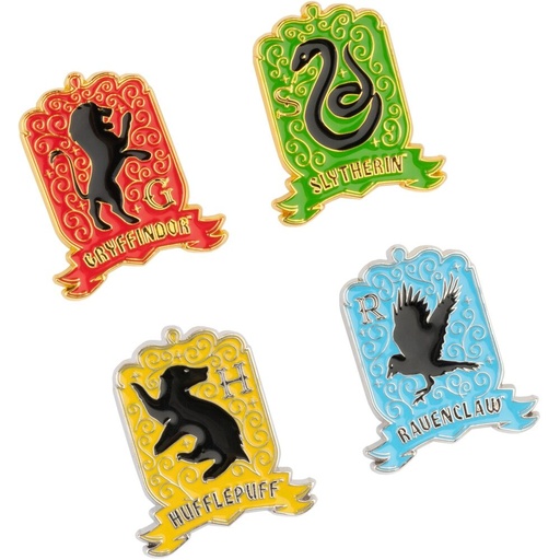 [8435497297909] Set 4 pins Hogwarts Harry Potter