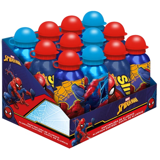 [8435507885331] Cantimplora aluminio Spiderman Marvel 500ml surtido