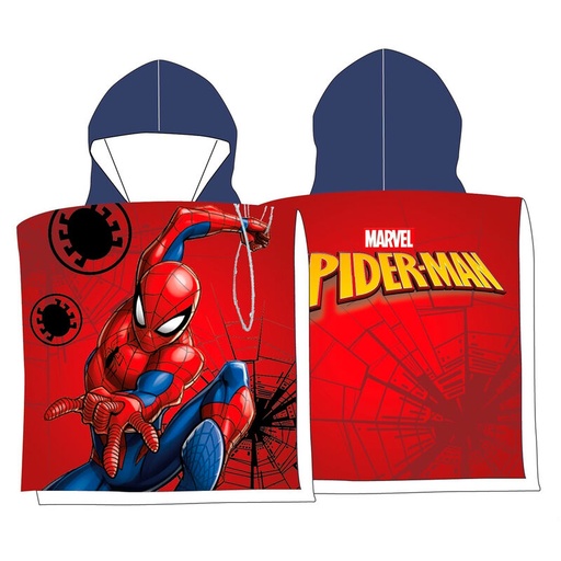 [8435631340577] Poncho toalla Spiderman Marvel microfibra