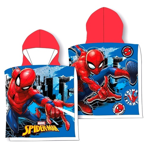 [8435631344711] Poncho toalla Spiderman Marvel algodon