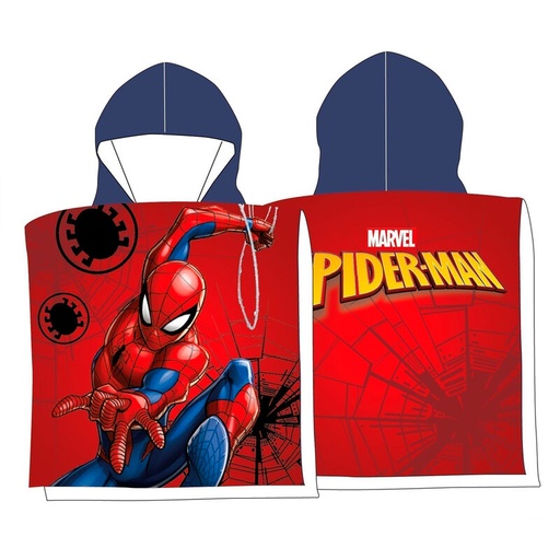 [8435631344728] Poncho toalla Spiderman Marvel algodon