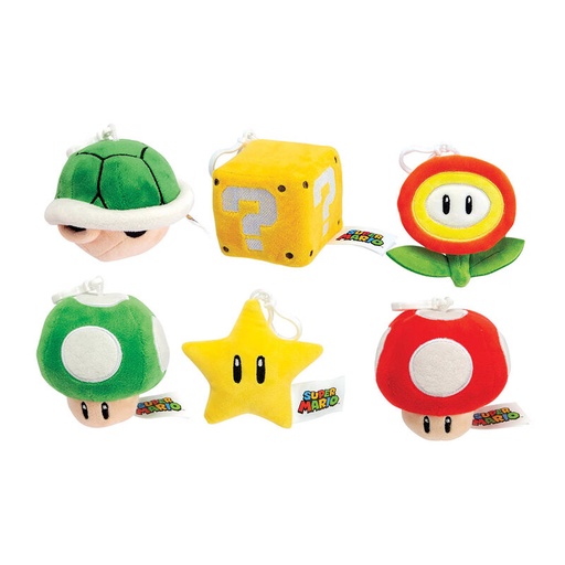 [4006592094836] Llavero peluche Icons Super Mario Bros 10cm surtido
