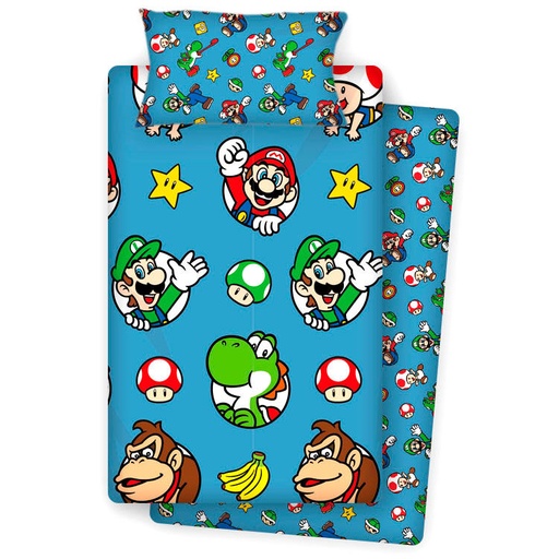 [8436580113977] Juego sabanas Super Mario Bros 90cm
