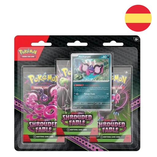 [820650505881] Blister juego cartas coleccionables Fabula Sombria Escarlata y Pupura Pokemon español surtido