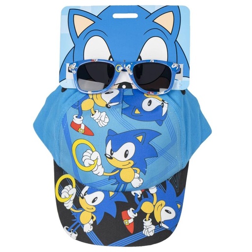 [18445484350781] Set gorra + gafas sol Sonic the Hedgehog