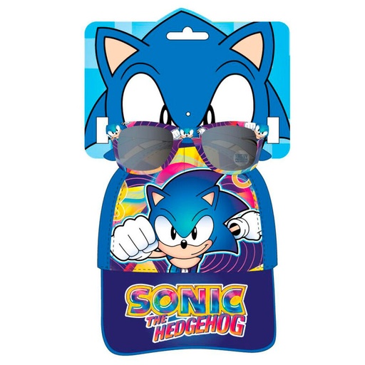 [18445484470410] Set gorra + gafas sol Sonic the Hedgehog