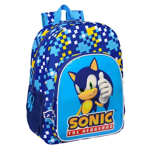 [8412688533657] Mochila Speed Sonic The Hedgehog 42cm adaptable