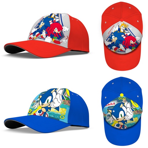 [8435507875455] Gorra Sonic the Hedgehog surtido