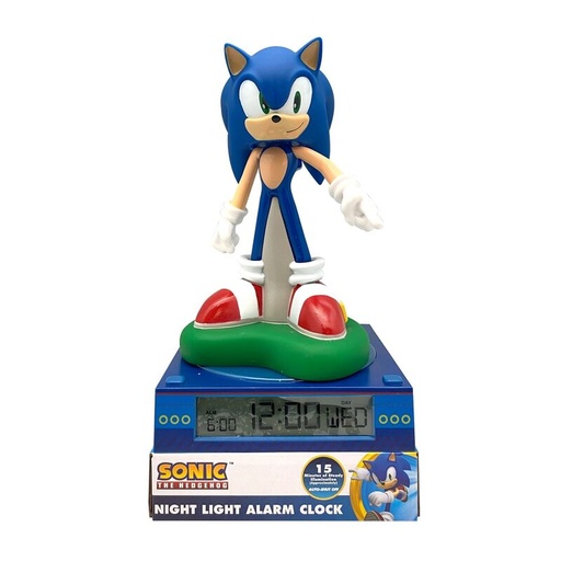 [8435507886345] Lampara 3D con despertador Sonic the Hedgehog