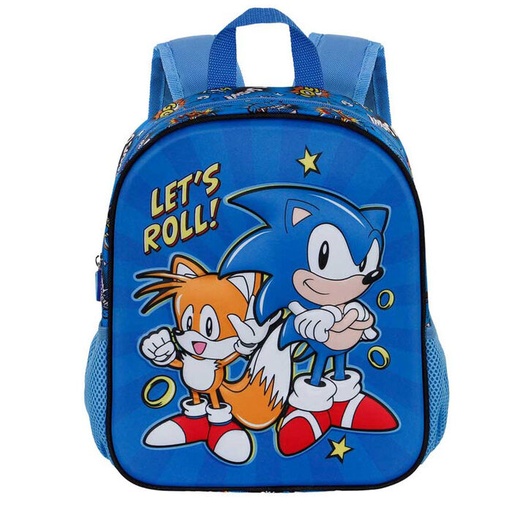 [8445118044676] Mochila 3D Lets Roll Sonic The Hedgehog 31cm