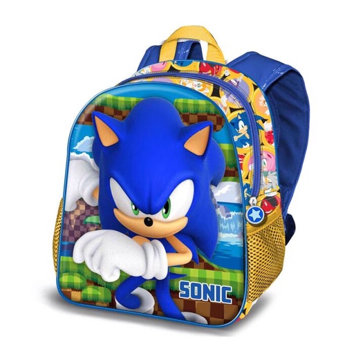 [8445118074437] Mochila 3D Game Sonic the Hedgehog 31cm