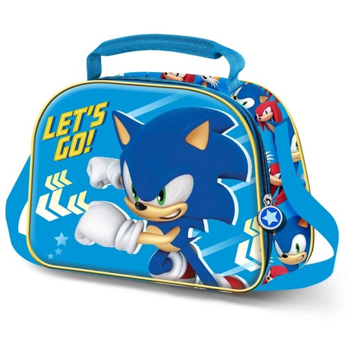 [8445118085013] Bolsa portameriendas 3D Go Sonic The Hedgehog