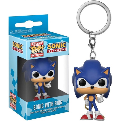 [889698202893] Llavero Pocket POP Sonic with Ring