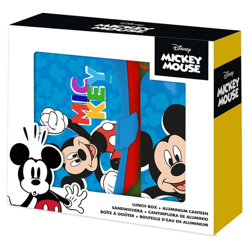 [8435507872416] Set cantimplora + sandwichera Mickey Disney