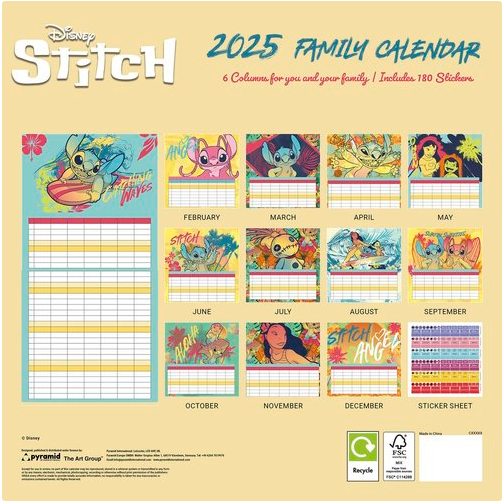 [9781804231432] Calendario planificador familiar Stitch Disney