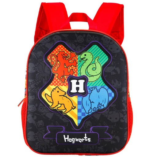 [8445118034134] Mochila 3D Hogwarts Harry Potter 31cm
