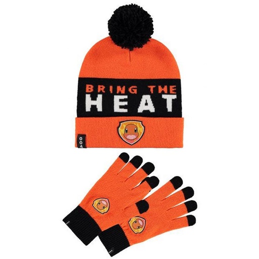 [8718526154177] Set gorro y guantes Charmander Pokemon