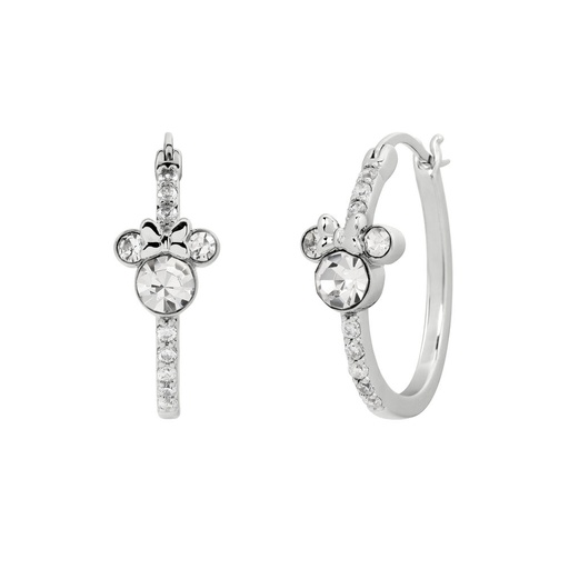 [198660038218] Pendientes Aro Minnie Disney plata