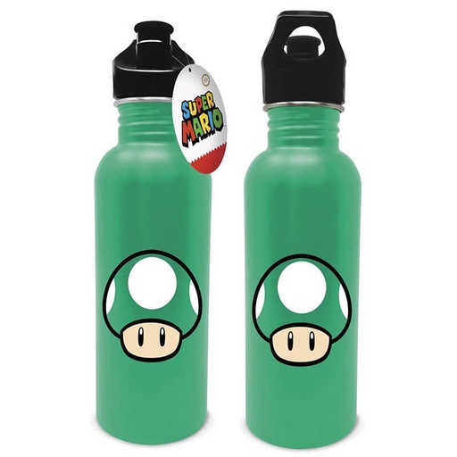 [5050574262385] Cantimplora acero inoxidable Champiñon Verde Super Mario Bros