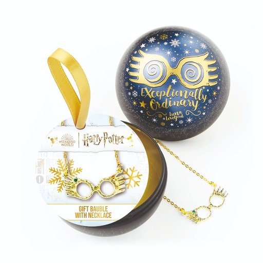 [5055583451461] Colgante Gafas Luna Lovegood + Bola de Navidad Harry Potter