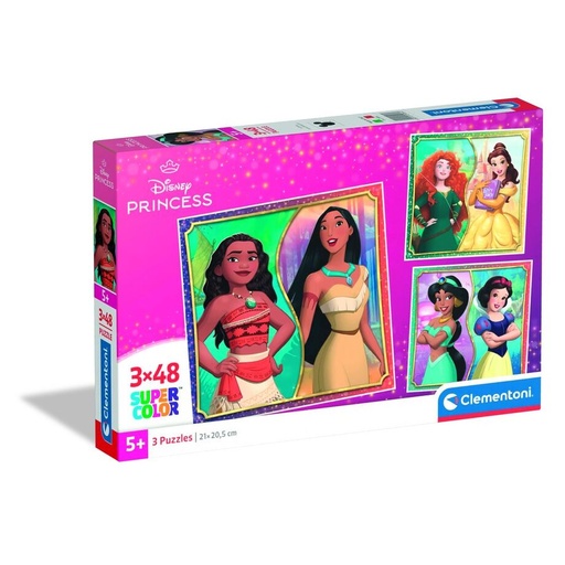 [8005125250646] Puzzle Princesas Disney 3x48pzs