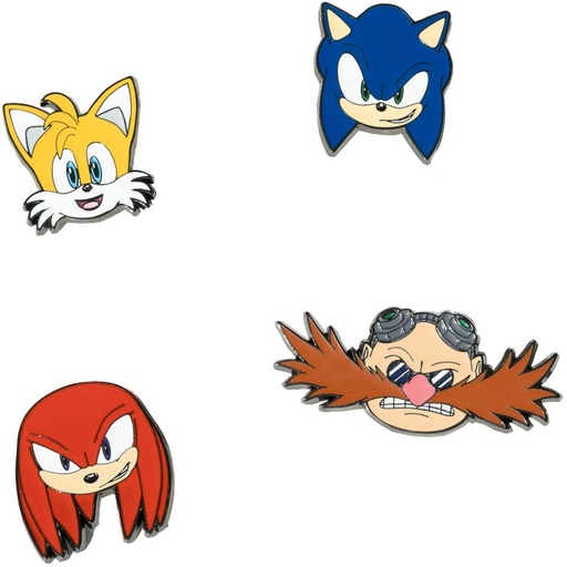 [8435497297930] Set 4 pins Sonic The Hedgehog