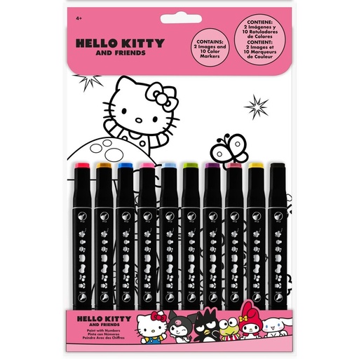 [8435507891479] Pinta con numeros Hello Kitty and Friends