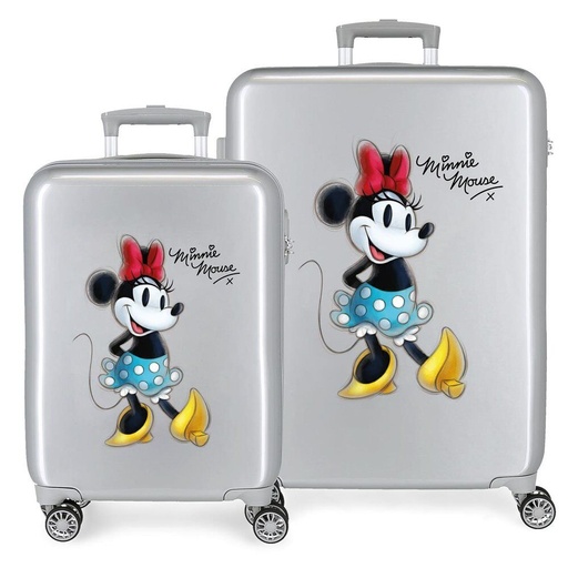 [8435692732700] Set 2 Maletas trolley ABS Joyful Minnie Disney