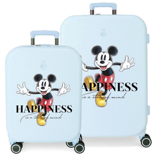 [8435692732922] Set 2 Maletas trolley ABS Happiness Mickey Disney