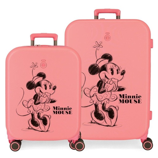 [8435692732939] Set 2 Maletas trolley ABS Happiness Minnie Disney